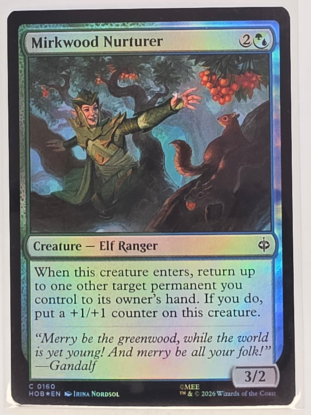 MTG - The Hobbit FOIL #160 Mirkwood Nurturer Common
