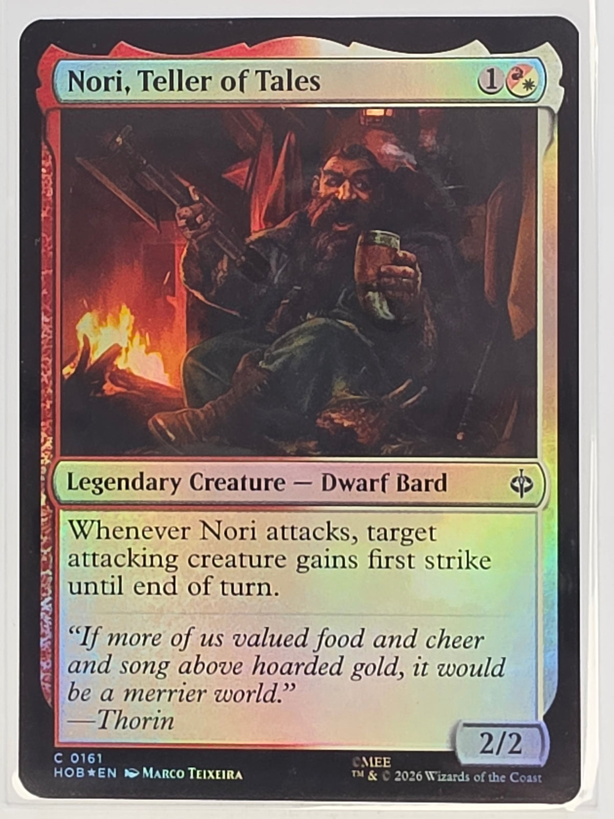 MTG - The Hobbit FOIL #161 Nori, Teller of Tales Common