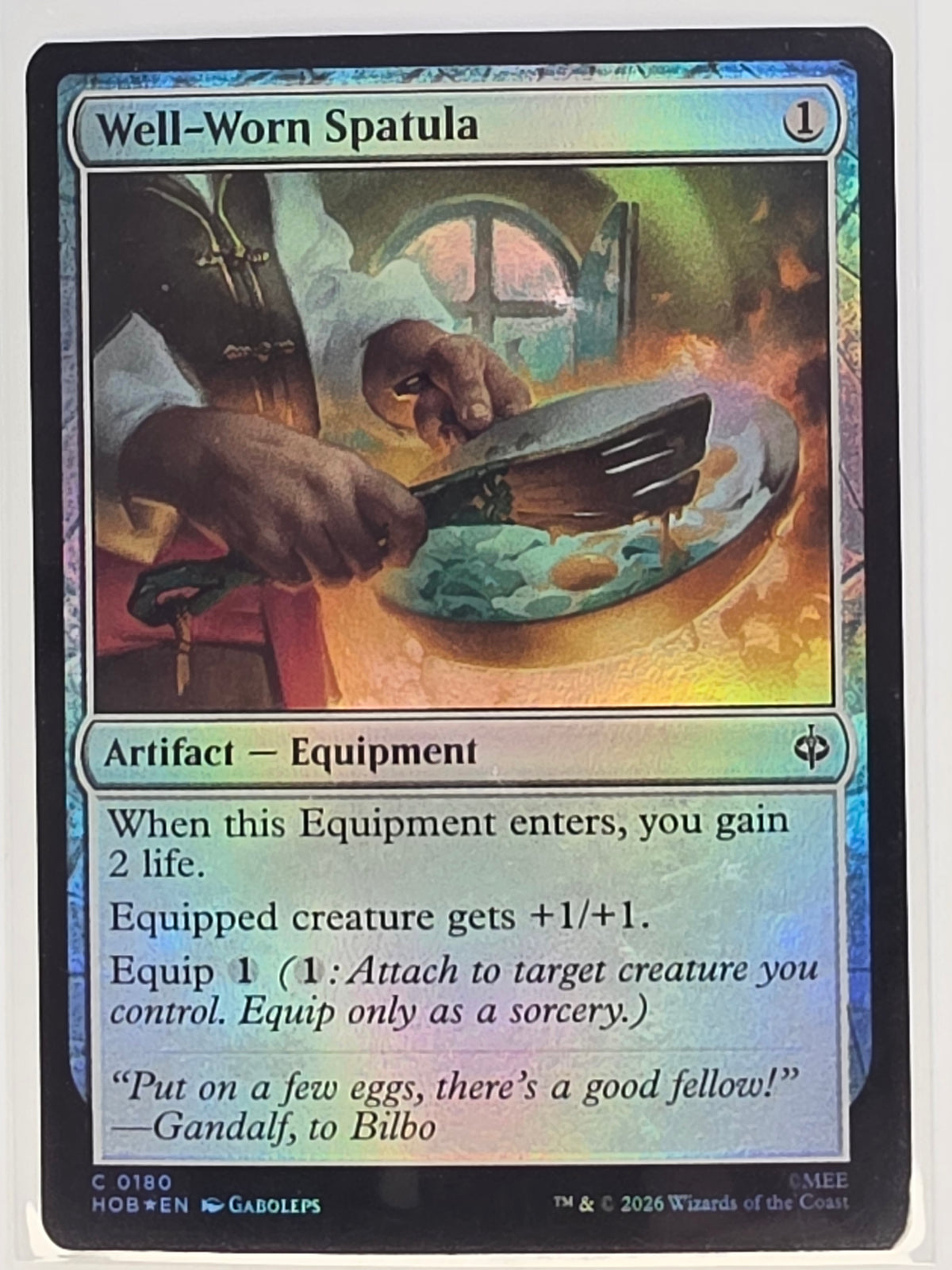 MTG - The Hobbit FOIL #180 Well-Worn Spatula Common