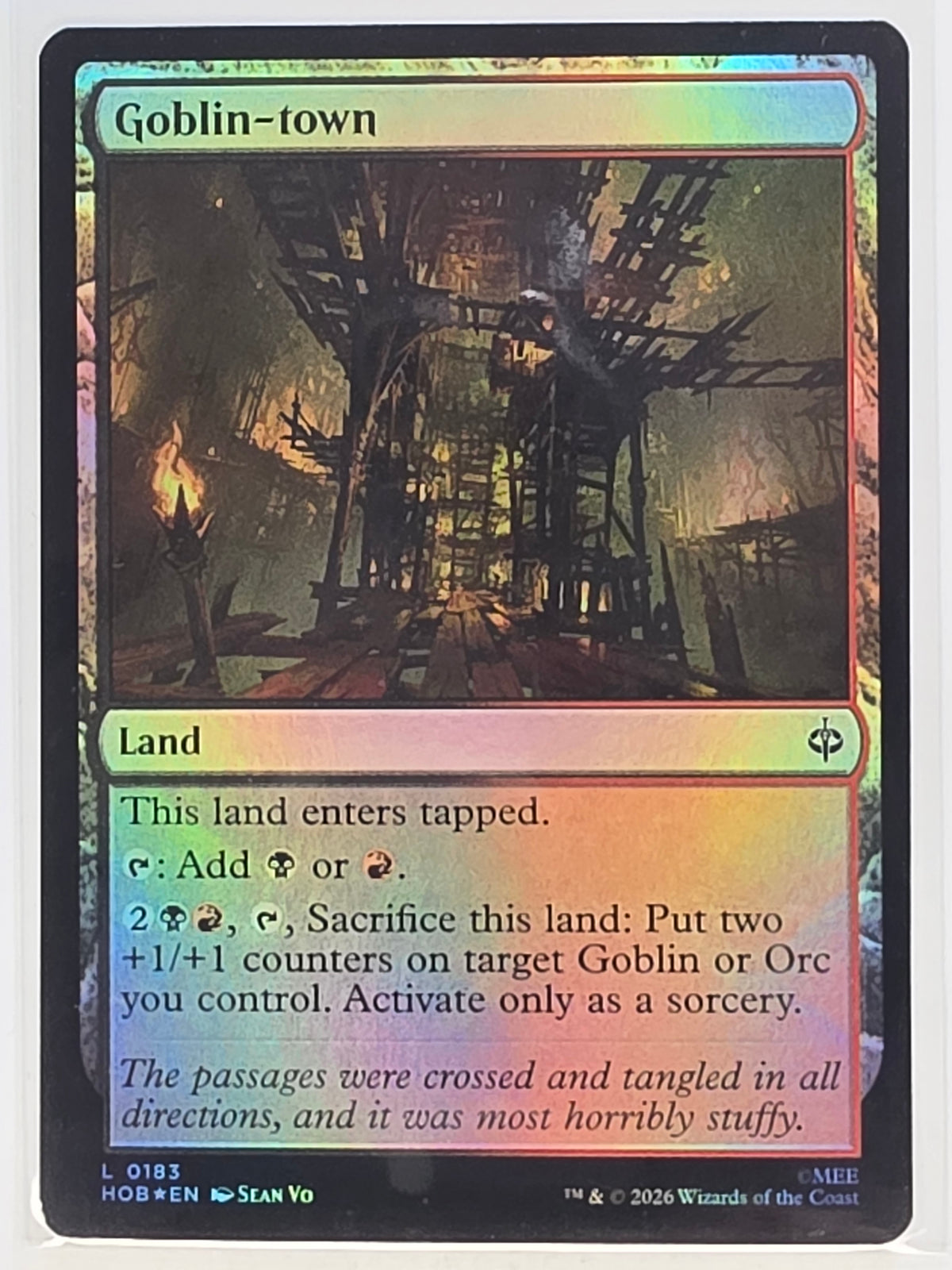 MTG - The Hobbit FOIL #183 Goblin-town Common