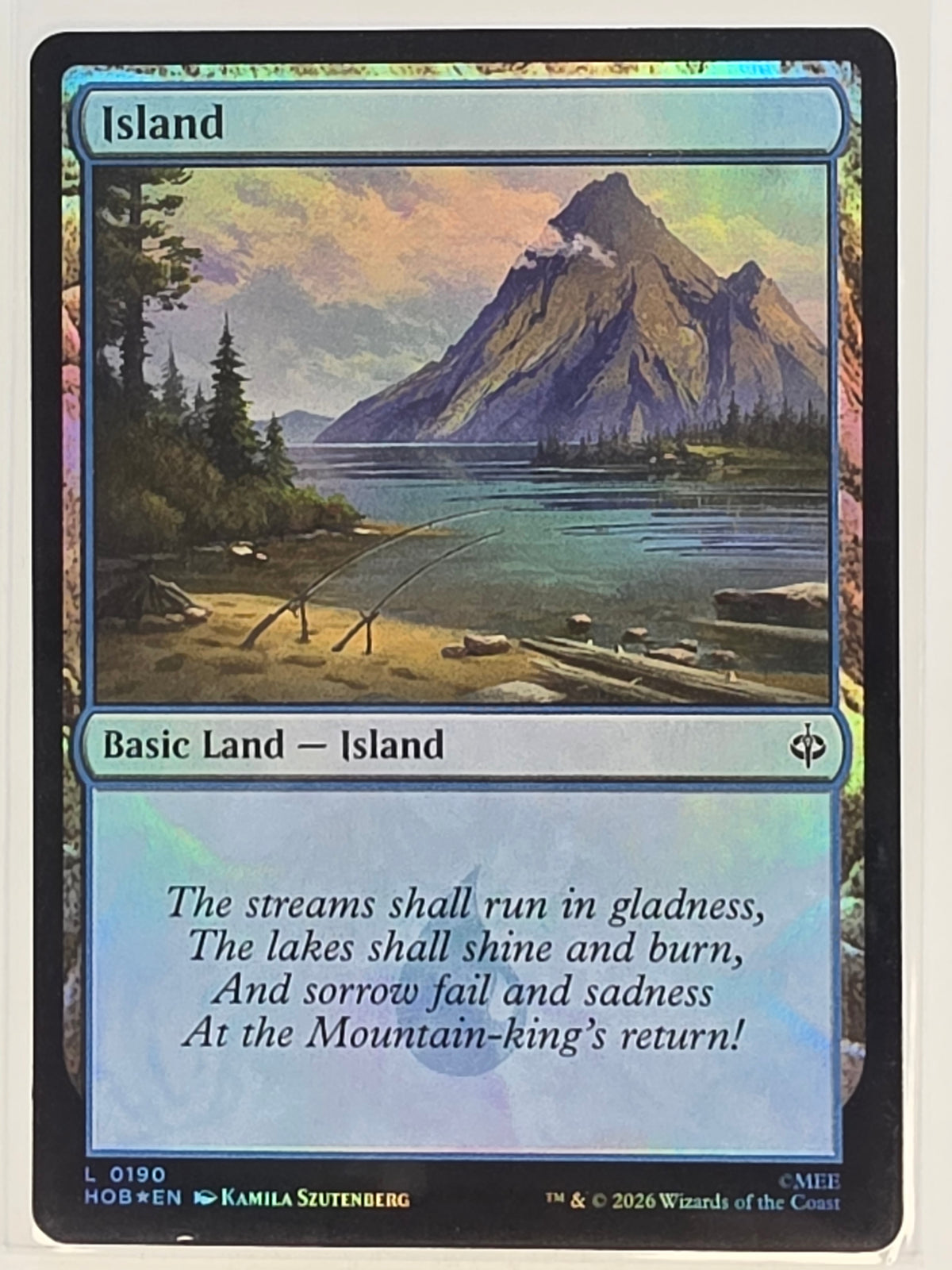 MTG - The Hobbit FOIL #190 Island Common