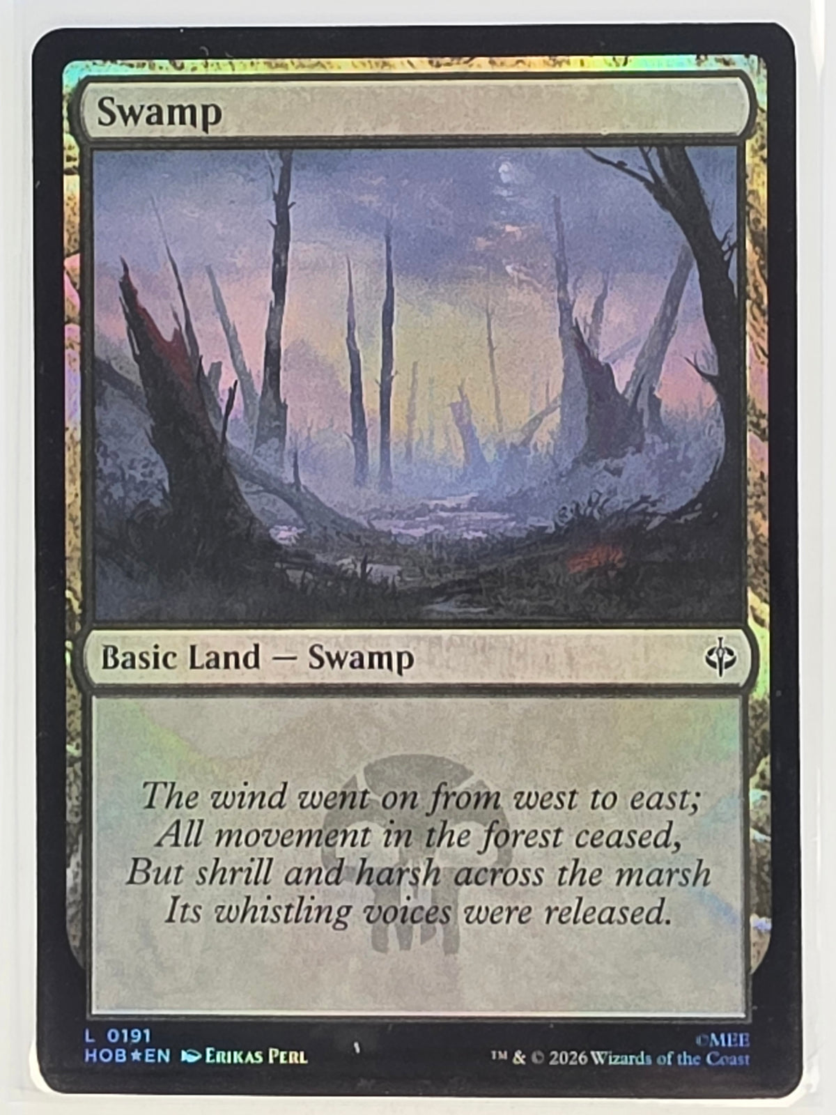 MTG - The Hobbit FOIL #191 Swamp Common