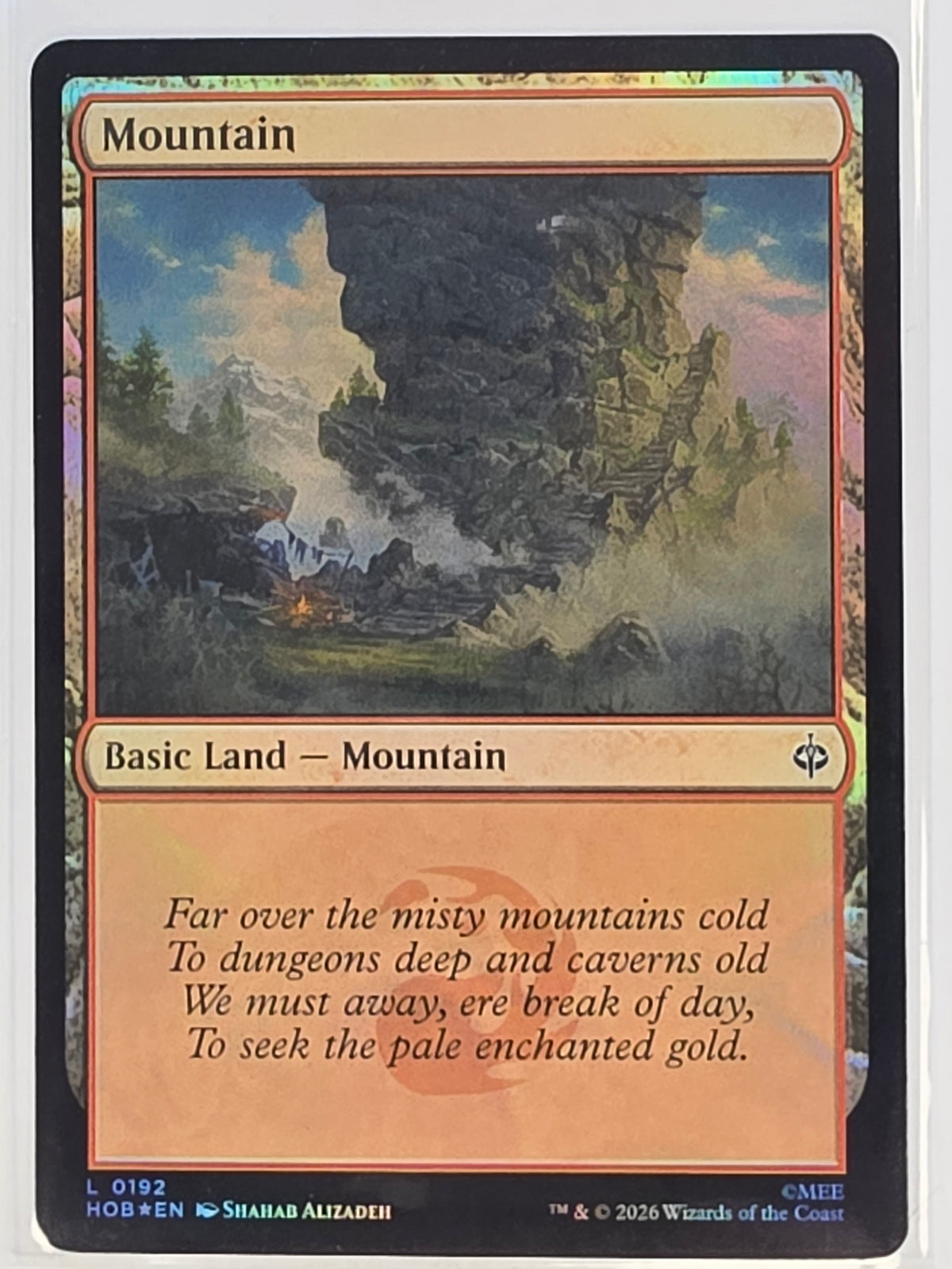 MTG - The Hobbit FOIL #192 Mountain Common