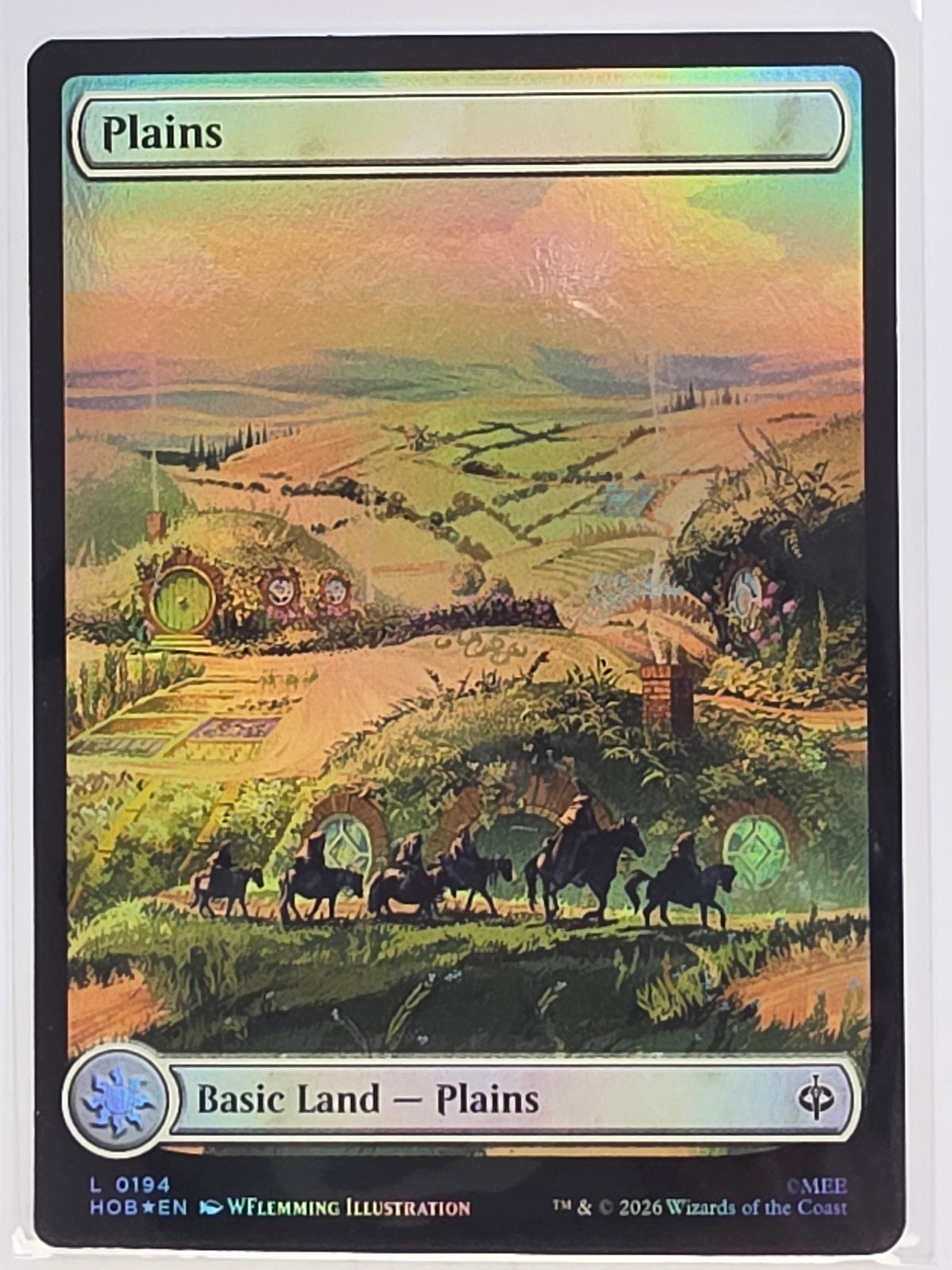 MTG - The Hobbit FOIL #194 Plains Common