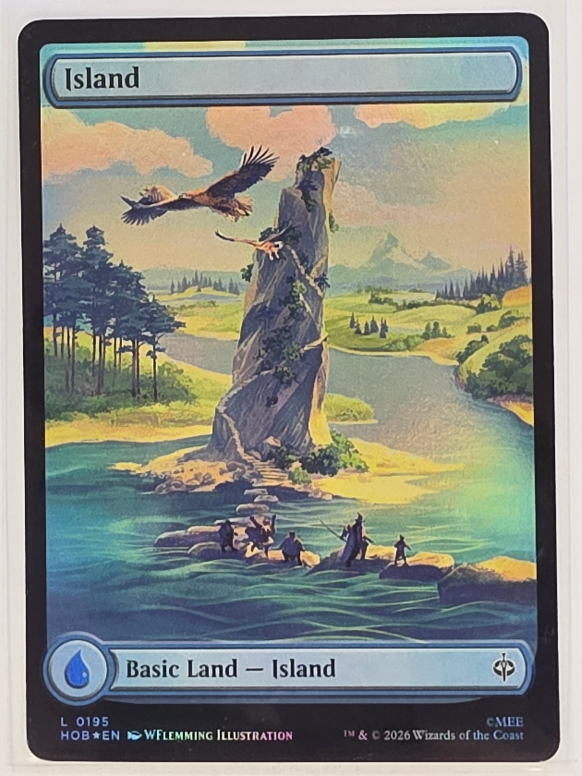 MTG - The Hobbit FOIL #195 Island Common