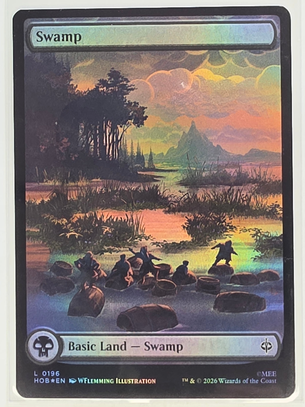 MTG - The Hobbit FOIL #196 Swamp Common