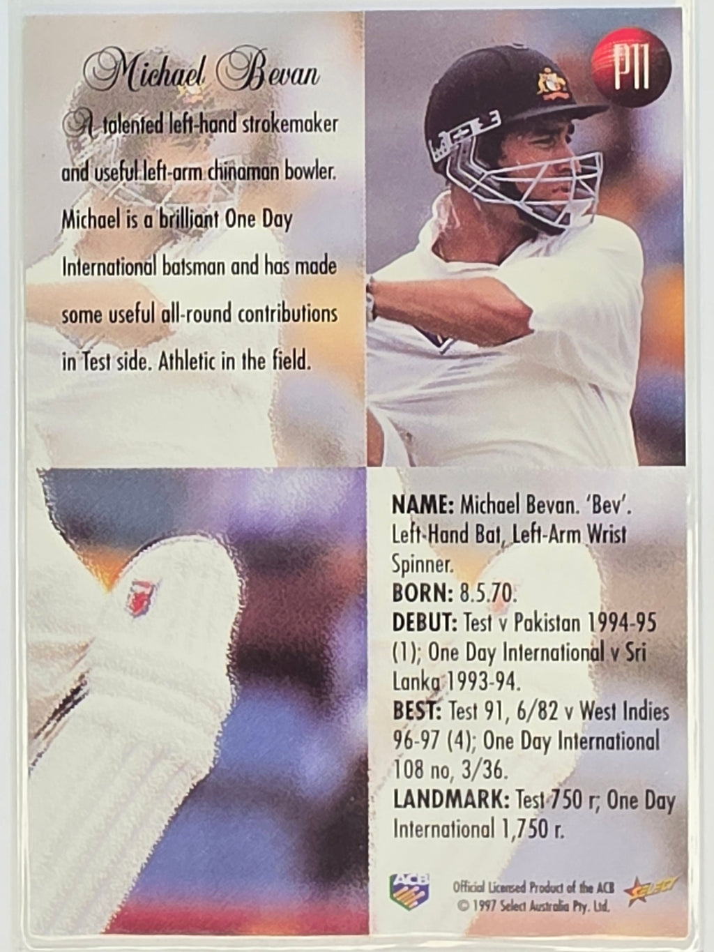 1997-98 Select Cricket | Select Parallal Contracted Players #P11 Michael Bevan