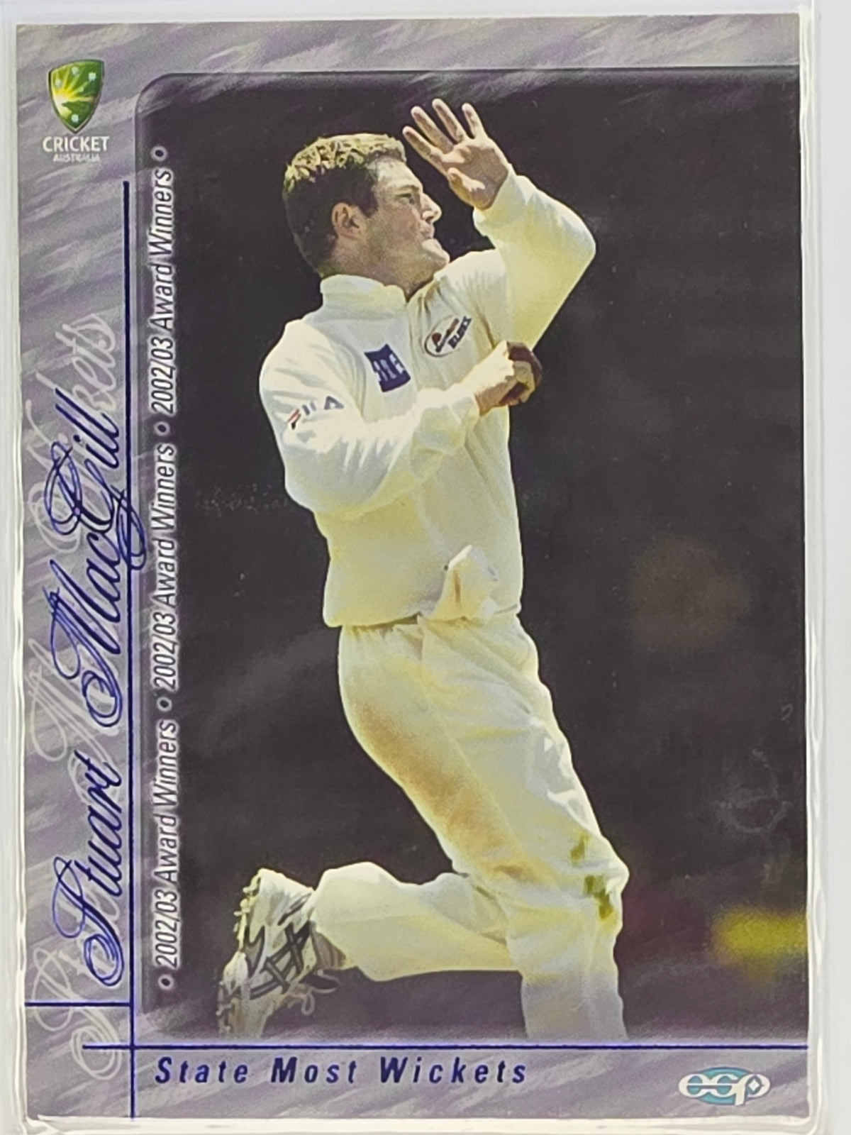 2003-04 Elite Sports Cricket Australia | 2003 Award Winners #AW8 Stuart Macgill NSW Blues