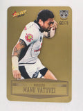 NRL 2012 Champions Gold Parallel Card #171 Manu Vatuvei New Zealand Warriors