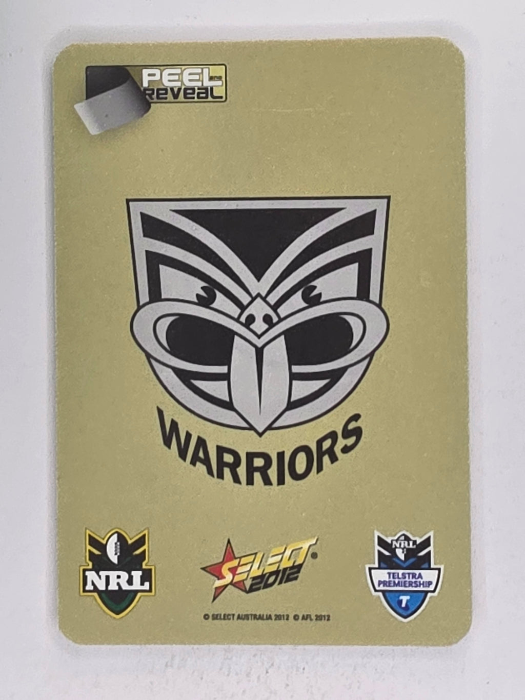 NRL 2012 Champions Gold Parallel Card #171 Manu Vatuvei New Zealand Warriors