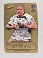 NRL 2012 Champions Gold Parallel Card #174 Russell Packer New Zealand Warriors