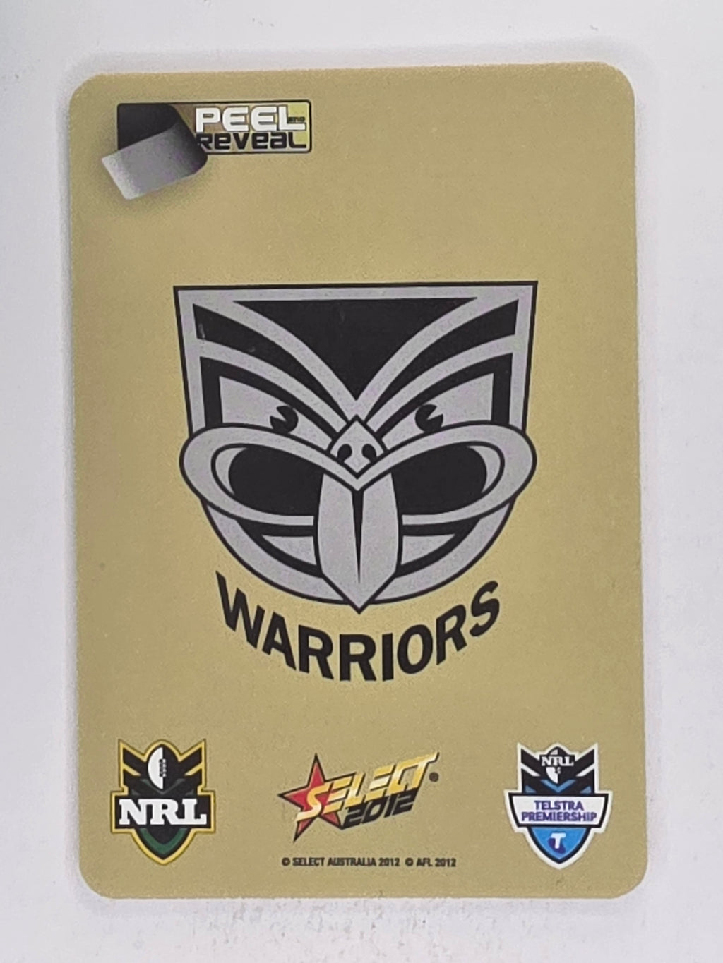 NRL 2012 Champions Gold Parallel Card #175 Jacob Lillyman New Zealand Warriors
