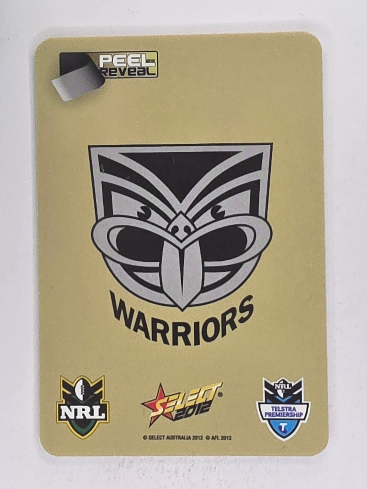 NRL 2012 Champions Gold Parallel Card #175 Jacob Lillyman New Zealand Warriors