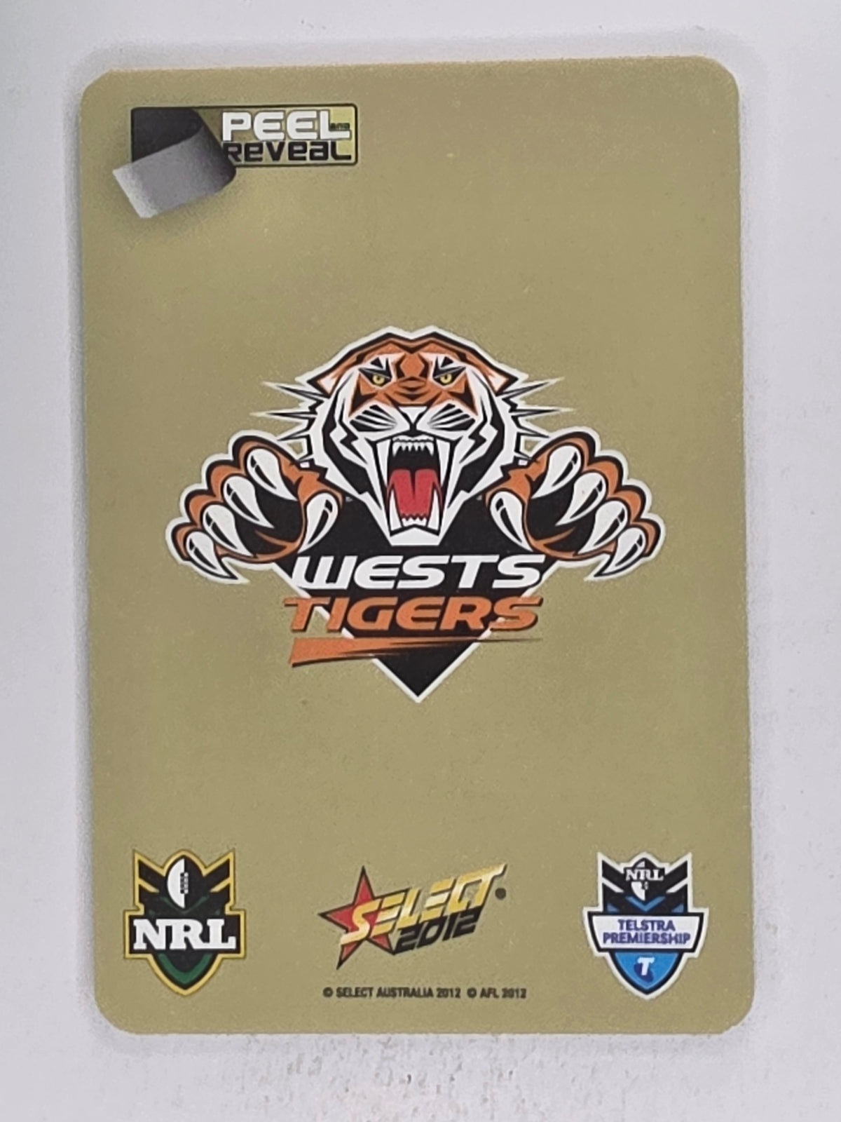 NRL 2012 Champions Gold Parallel Card #183 Benji Marshall Wests Tigers