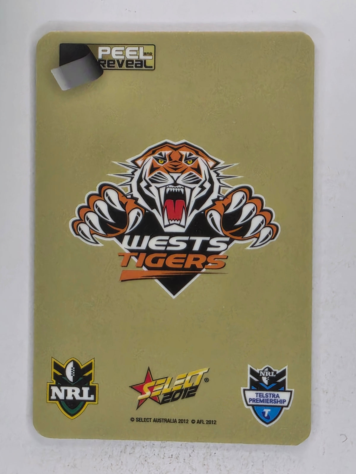 NRL 2012 Champions Gold Parallel Card #185 Chris Heighington Wests Tigers