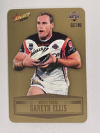 NRL 2012 Champions Gold Parallel Card #186 Gareth Ellis Wests Tigers