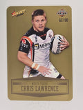 NRL 2012 Champions Gold Parallel Card #190 Chris Lawrence Wests Tigers