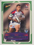 NRL 2012 Champions Peeled Parallel Card #88 Tafeaga Junior Sa’u Newcastle Knights