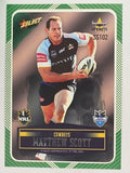 NRL 2012 Champions Peeled Parallel Card #102 Matthew Scott North Queensland Cowboys