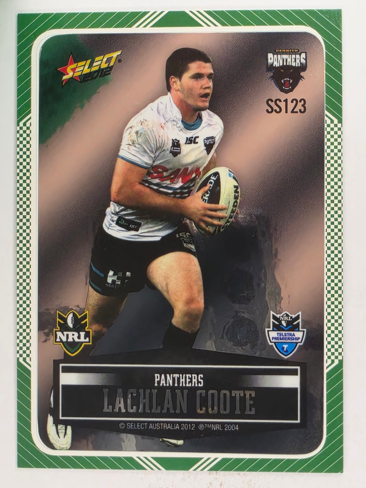 NRL 2012 Champions Peeled Parallel Card #123 Lachlan Coote Penrith Panthers