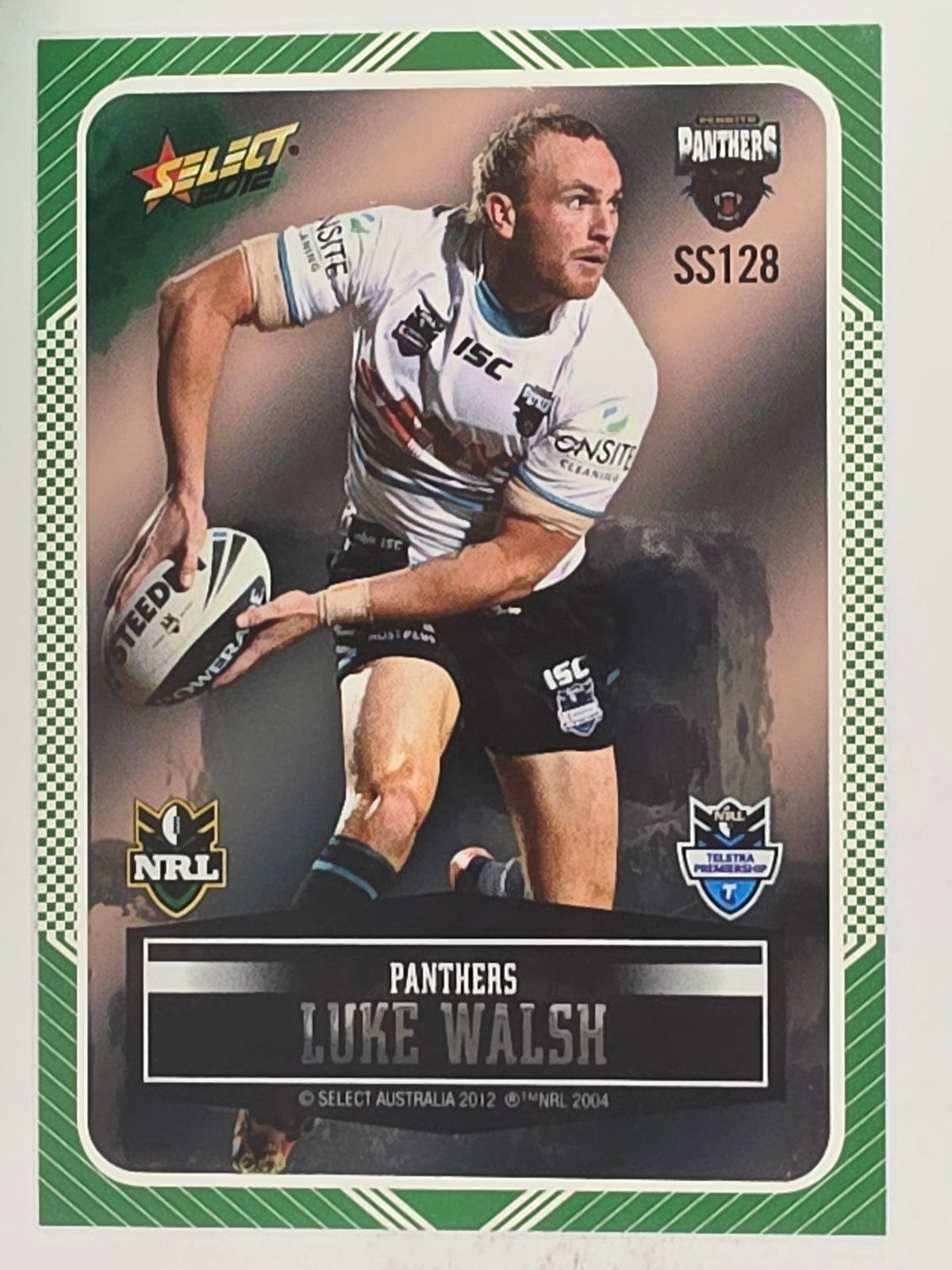 NRL 2012 Champions Peeled Parallel Card #128 Luke Walsh Penrith Panthers