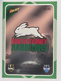 NRL 2012 Champions Peeled Parallel Card #145 South Sydney Rabbitohs Logo