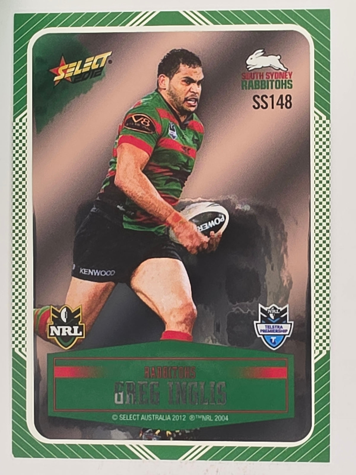 NRL 2012 Champions Peeled Parallel Card #148 Greg Inglis South Sydney Rabbitohs