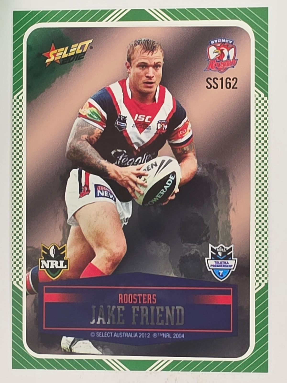 NRL 2012 Champions Peeled Parallel Card #162 Jake Friend Sydney Roosters