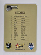 NRL 2012 Champions Gold Parallel Card #1 Brisbane Broncos Logo