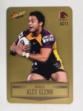 NRL 2012 Champions Gold Parallel Card #11 Alex Glenn Brisbane Broncos