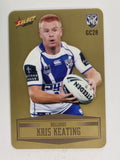 NRL 2012 Champions Gold Parallel Card #28 Kris Keating Canterbury Bankstown Bulldogs