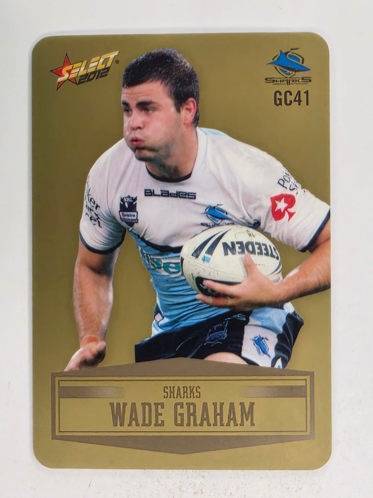 NRL 2012 Champions Gold Parallel Card #41 Wade Graham Cronulla Sutherland Sharks