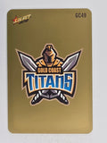 NRL 2012 Champions Gold Parallel Card #49 Gold Coast Titans Logo