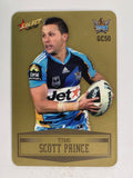 NRL 2012 Champions Gold Parallel Card #50 Scott Prince Gold Coast Titans