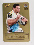 NRL 2012 Champions Gold Parallel Card #54 Mark Minichiello Gold Coast Titans