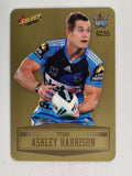 NRL 2012 Champions Gold Parallel Card #55 Ashley Harrison Gold Coast Titans