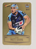 NRL 2012 Champions Gold Parallel Card #57 Matt Srama Gold Coast Titans