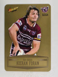 NRL 2012 Champions Gold Parallel Card #64 Kieran Foran Manly Warringah Sea Eagles