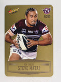 NRL 2012 Champions Gold Parallel Card #65 Steve Matai Manly Warringah Sea Eagles