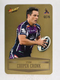 NRL 2012 Champions Gold Parallel Card #76 Cooper Cronk Melbourne Storm