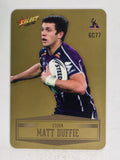 NRL 2012 Champions Gold Parallel Card #77 Matt Duffie Melbourne Storm