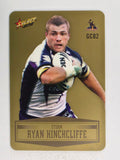 NRL 2012 Champions Gold Parallel Card #82 Ryan Hinchcliffe Melbourne Storm