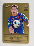 NRL 2012 Champions Gold Parallel Card #86 Kurt Gidley Newcastle Knights