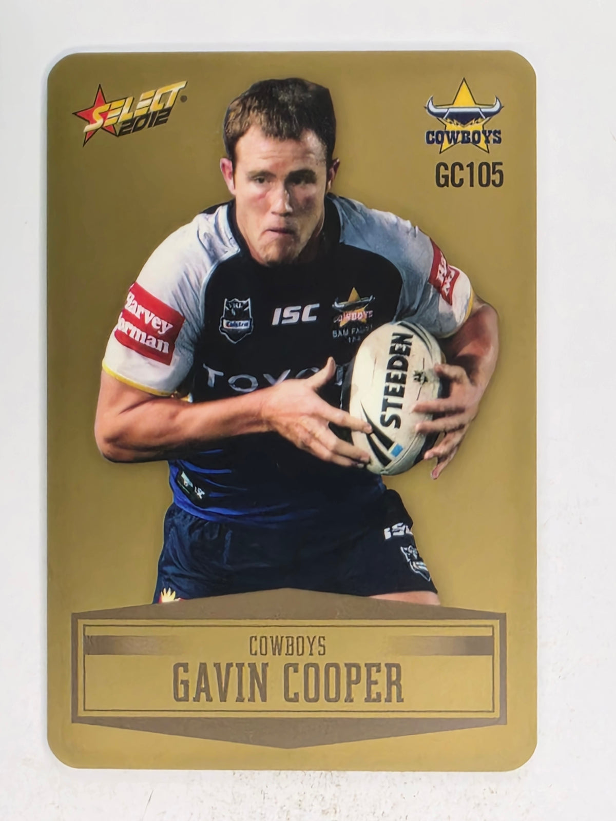 NRL 2012 Champions Gold Parallel Card #105 Gavin Cooper North Queensland Cowboys