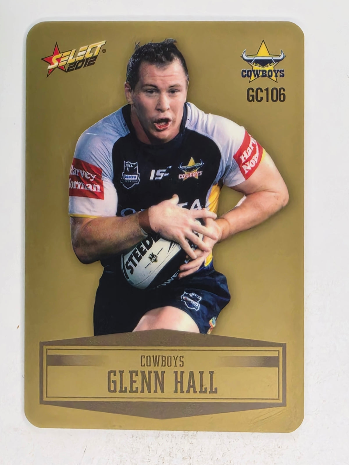 NRL 2012 Champions Gold Parallel Card #106 Glenn Hall North Queensland Cowboys