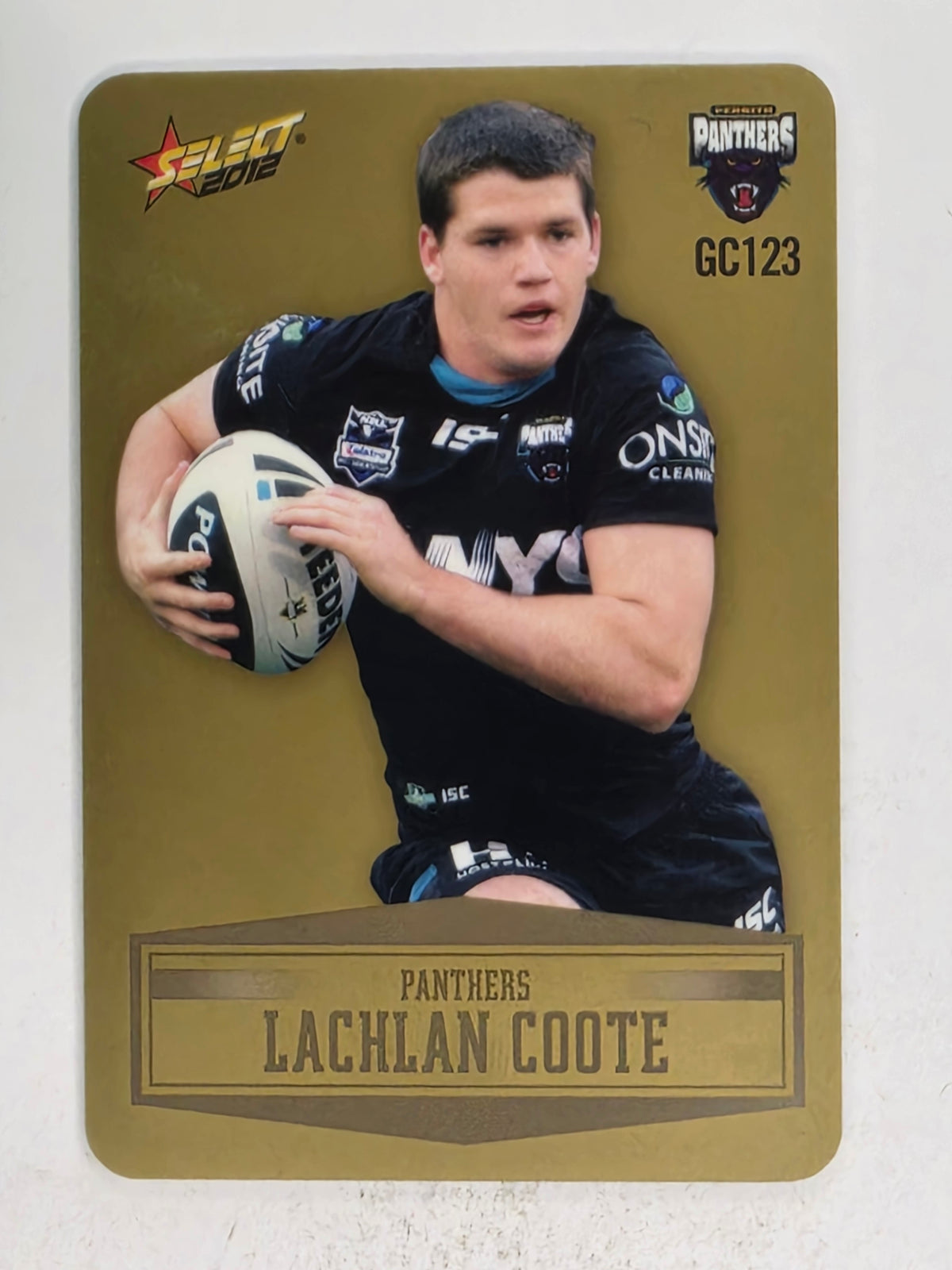 NRL 2012 Champions Gold Parallel Card #123 Lachlan Coote Penrith Panthers