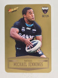 NRL 2012 Champions Gold Parallel Card #124 Michael Jennings Penrith Panthers