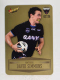 NRL 2012 Champions Gold Parallel Card #126 David Simmons Penrith Panthers