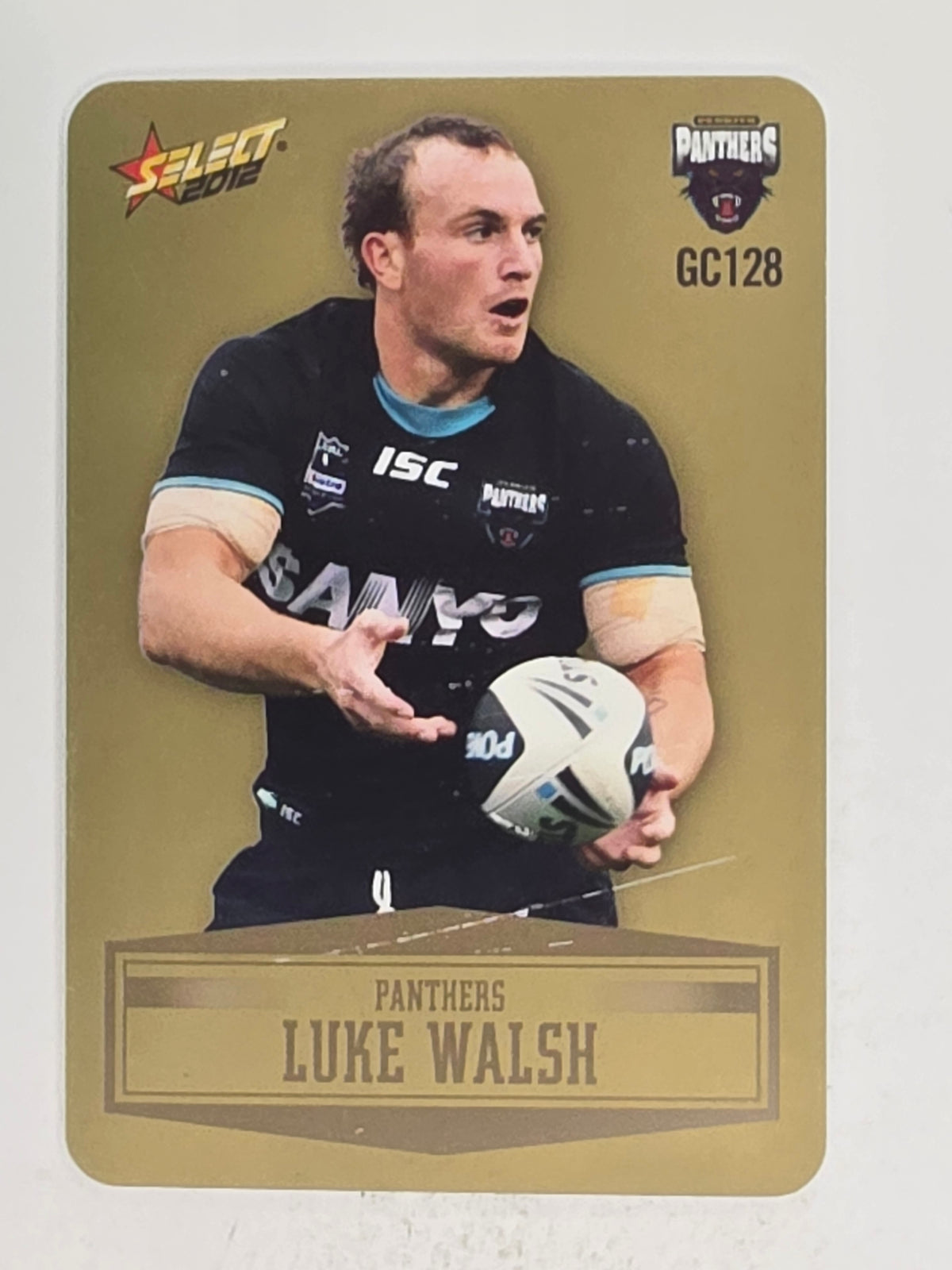 NRL 2012 Champions Gold Parallel Card #128 Luke Walsh Penrith Panthers