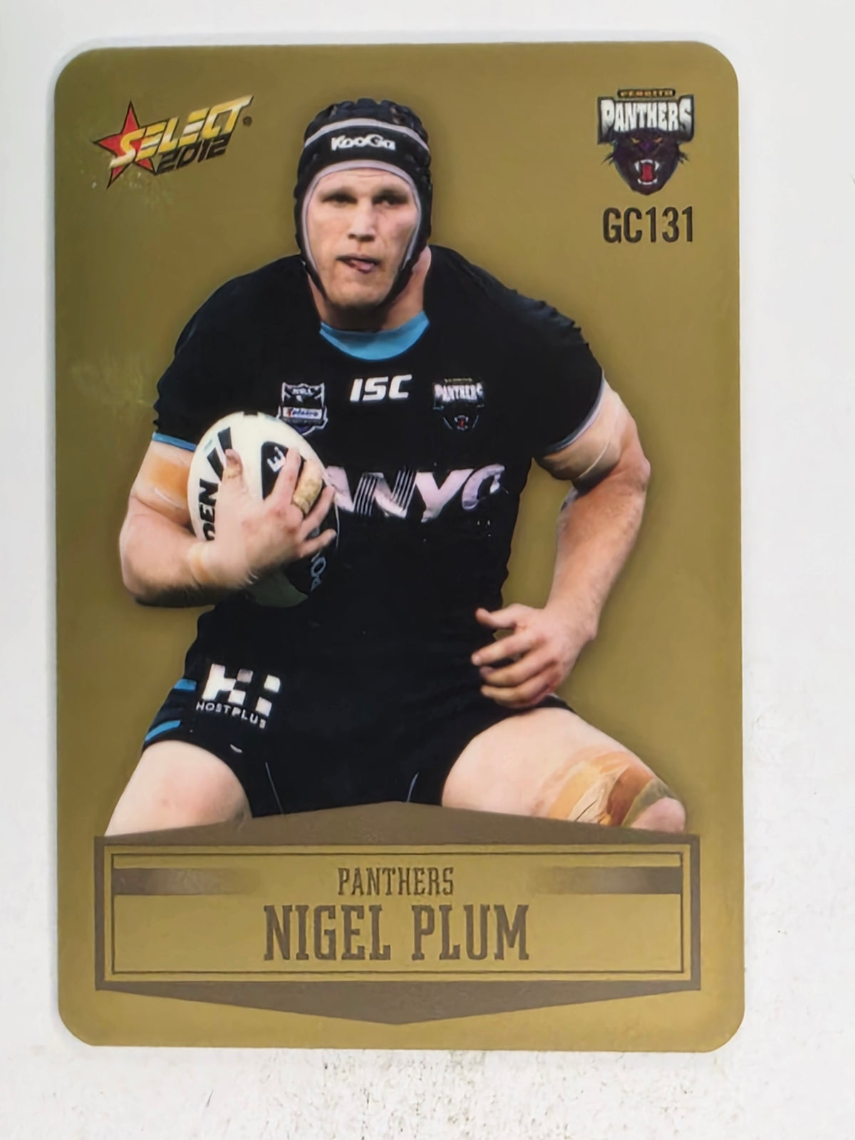 NRL 2012 Champions Gold Parallel Card #131 Nigel Plum Penrith Panthers